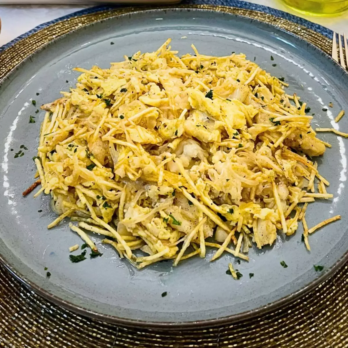 Bacalhau à Brás — Mesa Posta Teste