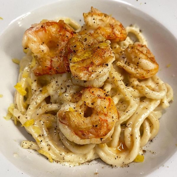 Spaghetti de Gambas ao Limão — Italianino