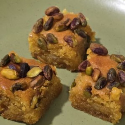 ⭐NOVO⭐  Sticky Love Cake (aka Namoura) — Zaataria - Lebanese Eats, Lisboa