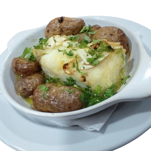 Bacalhau à Lagareiro — No Largo há Tasca, Ericeira