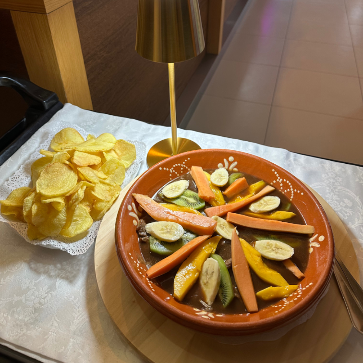 LOMBINHOS DE VITELA C/ FRUTOS TROPICAIS — O Paraíso, Lamego