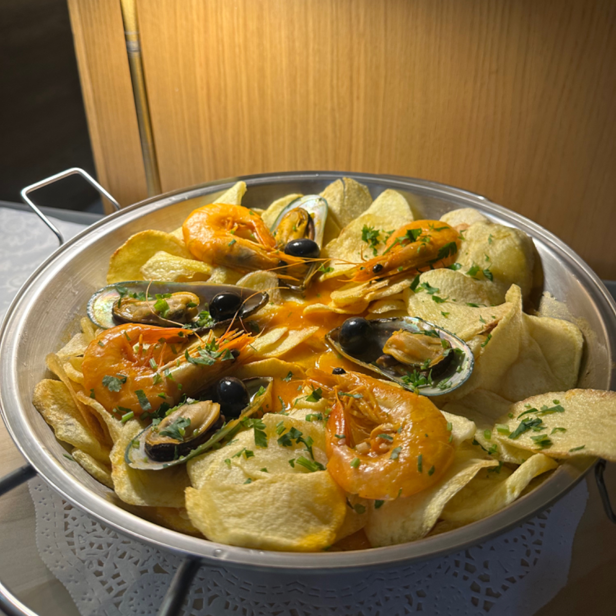 BACALHAU NA CATAPLANA À PARAÍSO — O Paraíso, Lamego