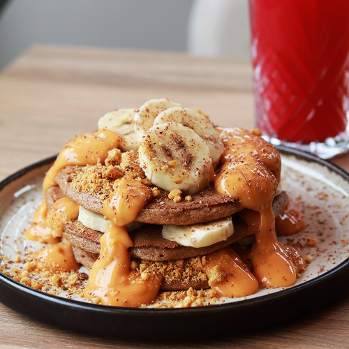 Panquecas healthy banoffee — Legumes & outros Vícios, Coimbra