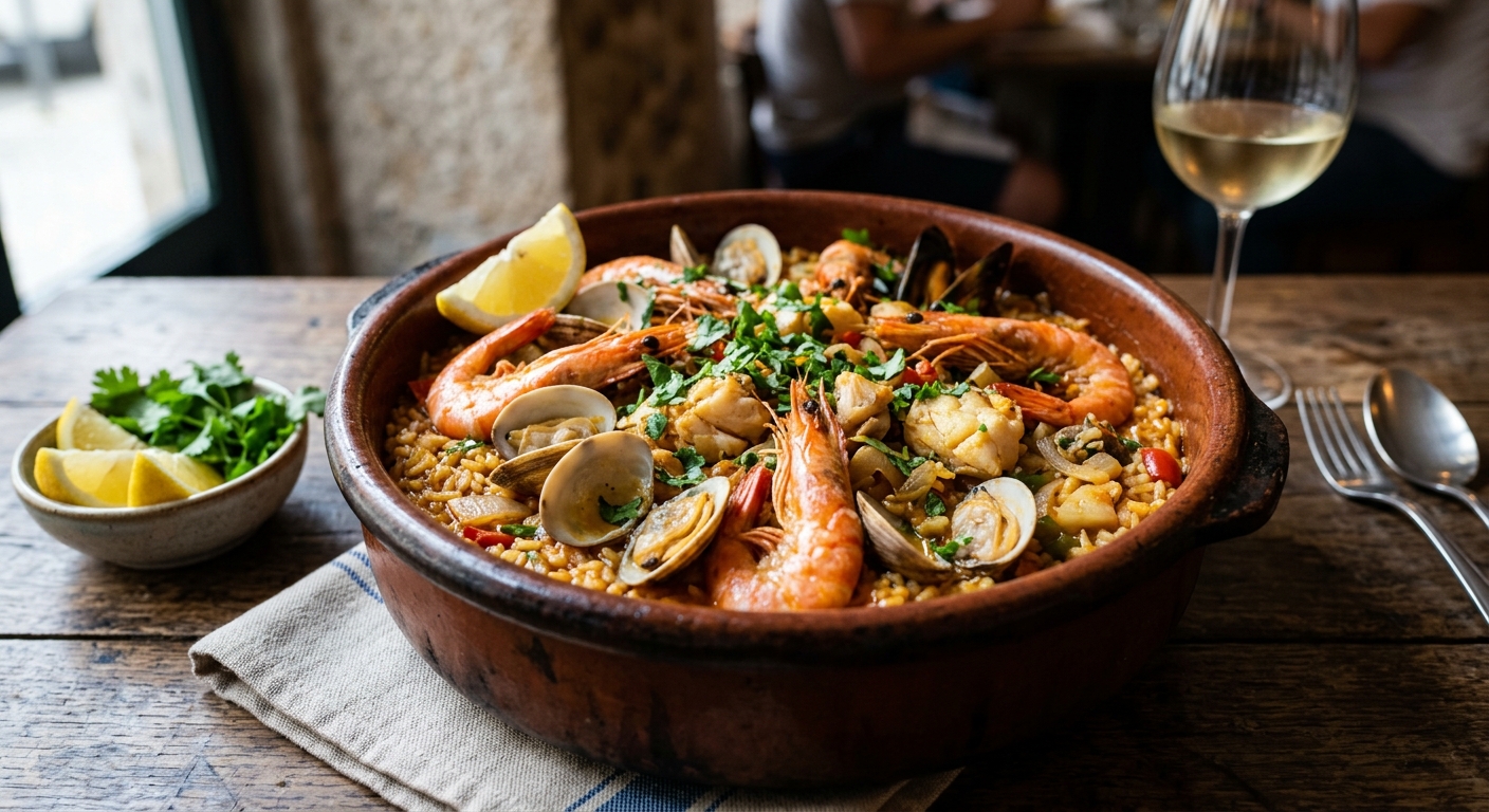 Arroz de peixe, camarão e bivalves — Tasco da Esquina