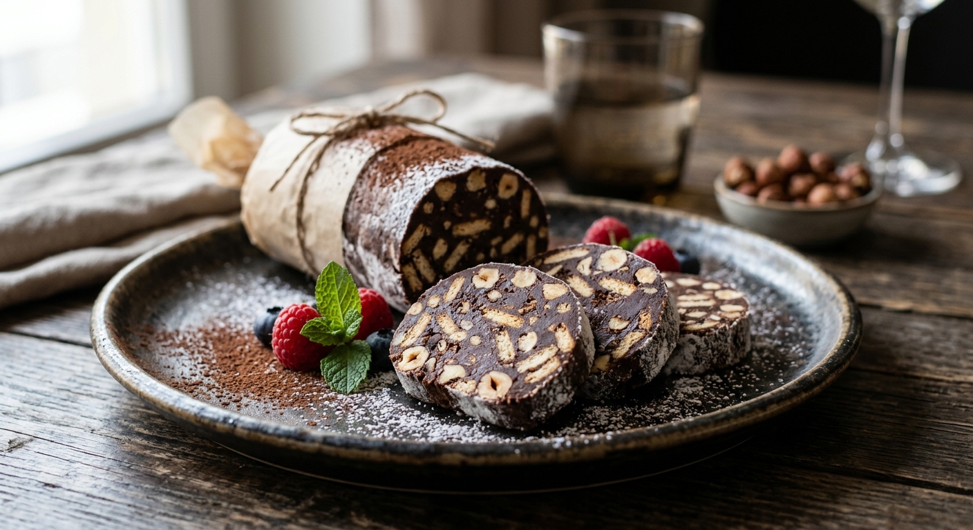Salame de chocolate — Tasco da Esquina